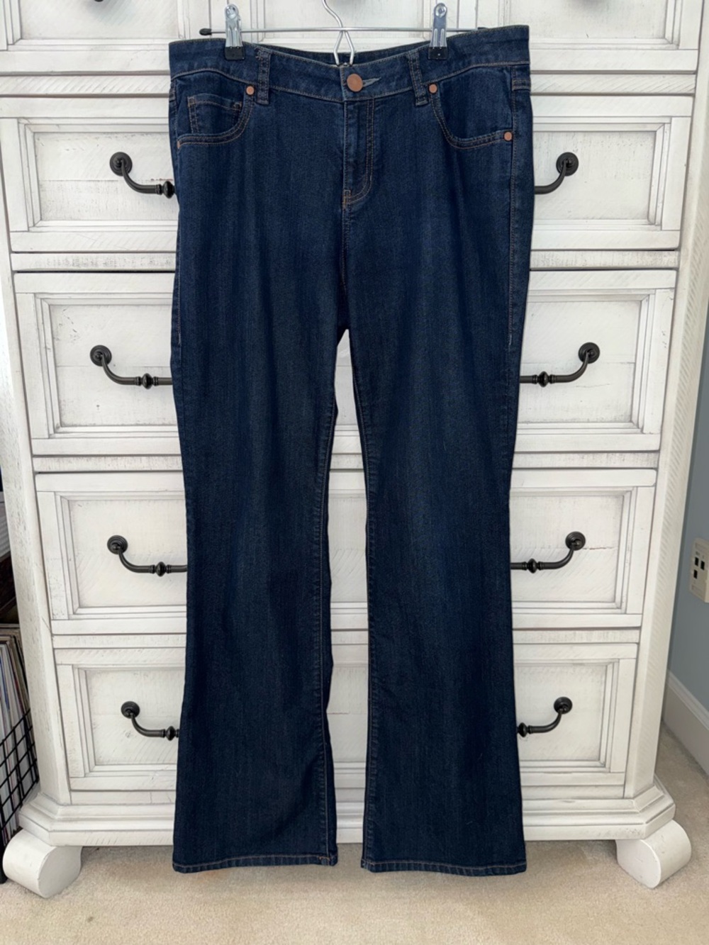 CAbi Dark Blue Flare Jeans